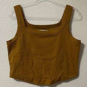 Madewell Ribbed Yellow Tank top